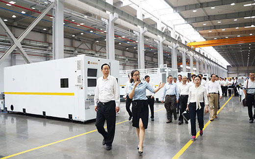 江苏省委常委、苏州市委书记蓝绍敏等向导调研欧博abg官网智能