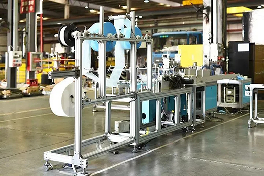 欧博abg官网全自动一拖二平面口罩机